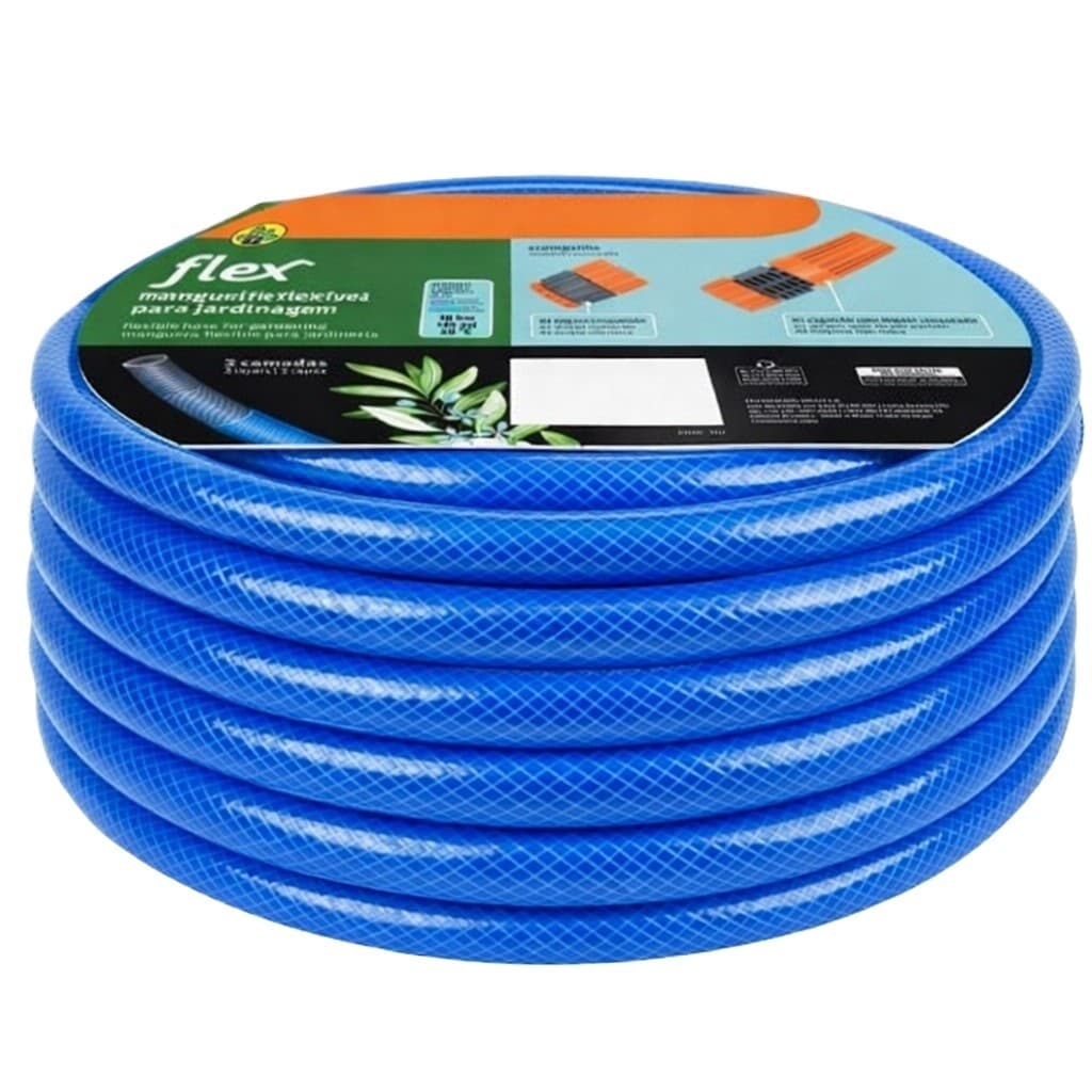 Mangueira Resistente e Flexível para Jardim - AZUL 10m/15m/20m/30m/50 Metros