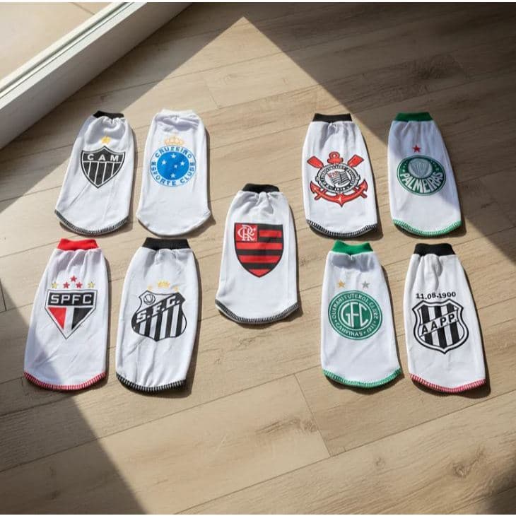 Roupa Pet Roupinha De Time De Futebol N0 ao N10