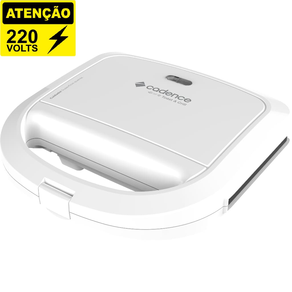 Sanduicheira Antiaderente Cadence SAN265 Branco - 220v