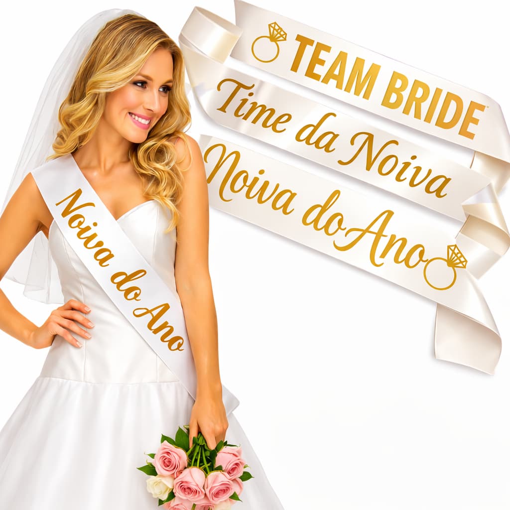 Faixa Noiva Do Ano Time Da Noiva Para Casamento