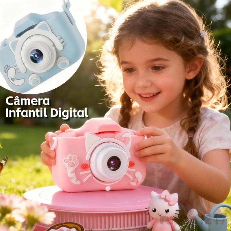 Camera Infantil Digital【Tira Foto De Verdade】 Filmadora Infantil Mini Maquina Fotografica Fotografa E Filma