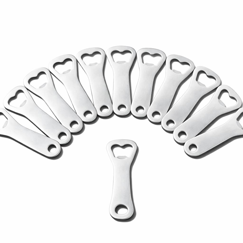Kit Abridor De Garrafa  Inox 10 Cm Bar Boteco Restaurante Brinde