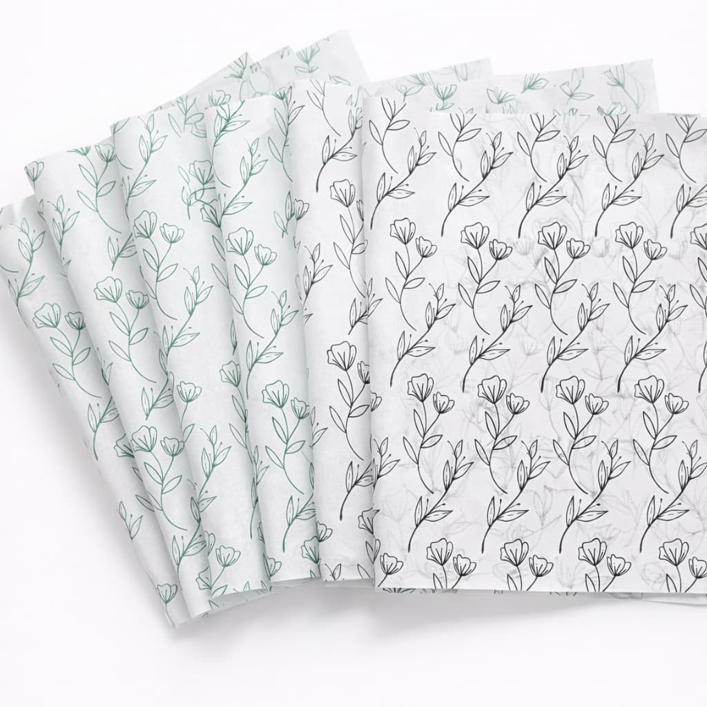 Papel Seda Estampa Flor 50 Folhas Tamanhos 30x50 30x70 50x70cm Artesanato Presente Papelaria Floral