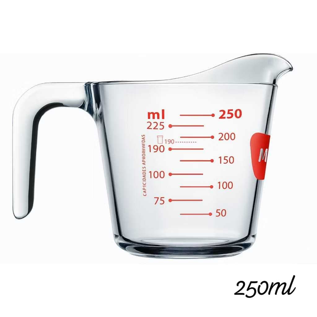 Kit Jarras Medidoras Marinex Vidro 250ml 500ml 1L Original