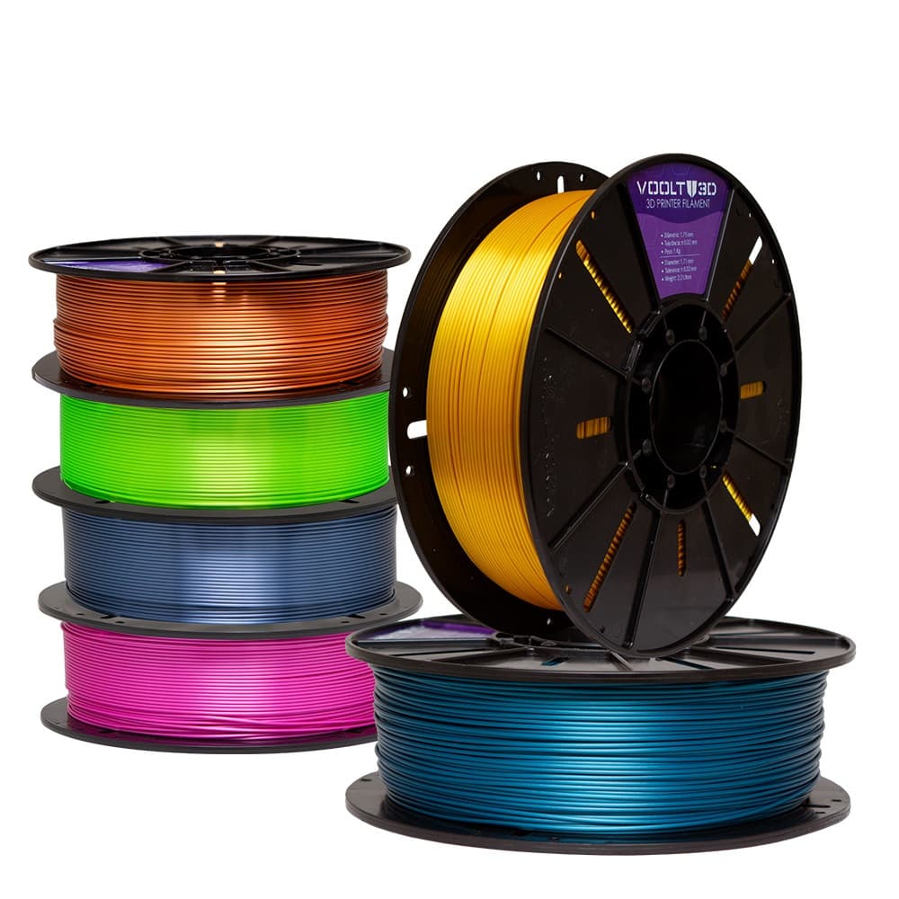 Filamento PLA Voolt3D Silk Premium Para Impressora 3D 1kg 1,75mm - Diversas Cores