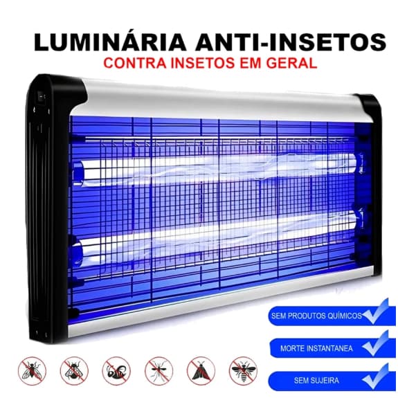 Mata Mosca Elétrico 40W 30W 20W Armadilha Mosquito Dengue Lâmpada UV Mosquiteiro 110V/220V VICCOLI