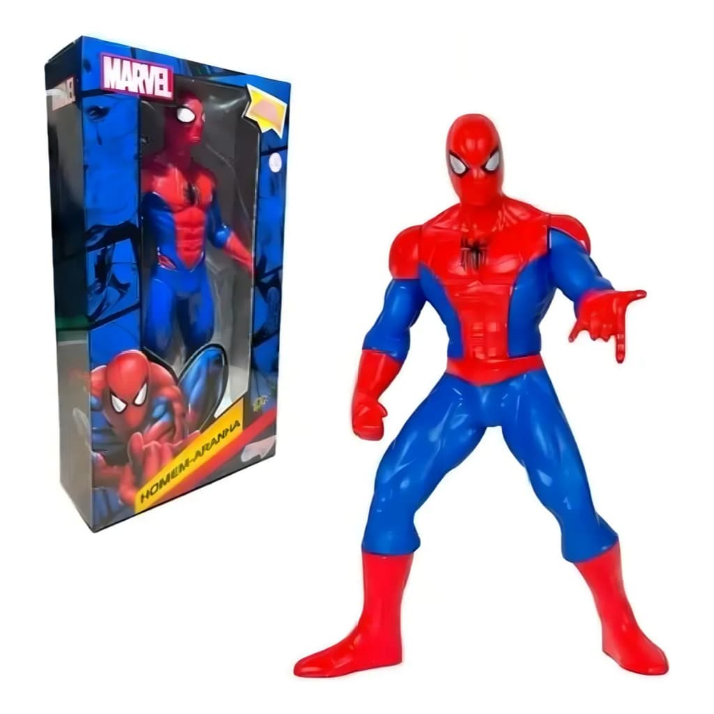 Boneco Homem Aranha Vingador Marvel Super Heróis Brinquedos Articulados 22 cm de Altura