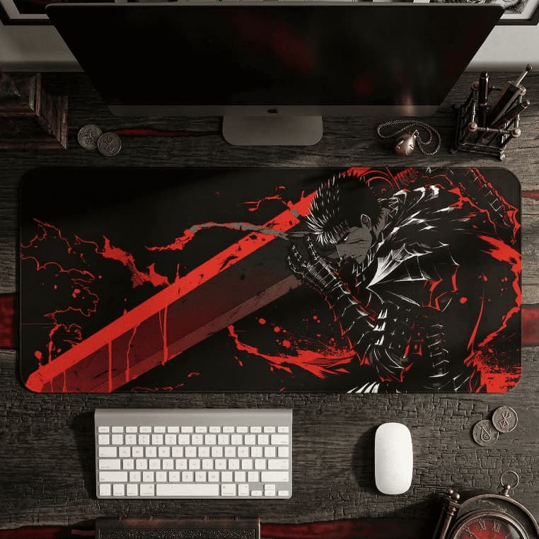 Mouse Pad Gamer 23,5x23,5cm / 65x30cm / 90x40cm / 90x55cm / Anime Borda Costurada Estampas Oriental