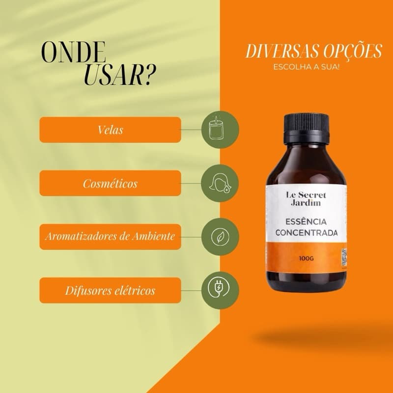 Essências Óleo para Velas Aromáticas Candle Concentradas