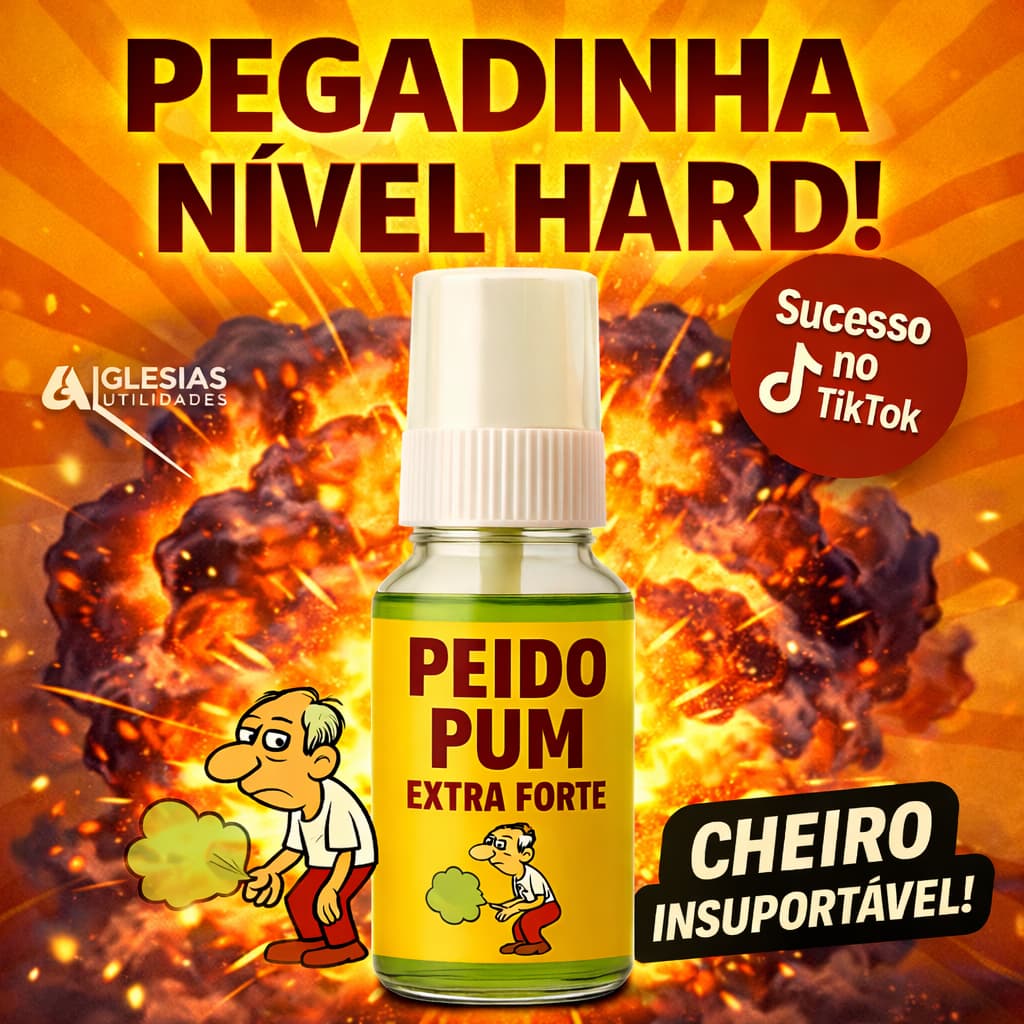 Peido Spray de  Pum Pegadinha Super Forte - Zoação Garantida - Pegadinha - Trolagem TikTok