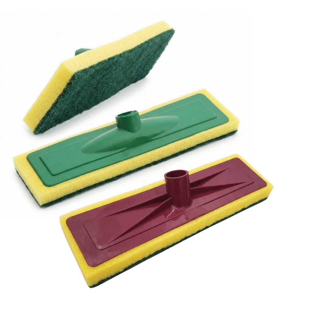 Kit 3 Refil Esfregão Abrasivo Limpeza Pesada Piso Azulejo Rejunte