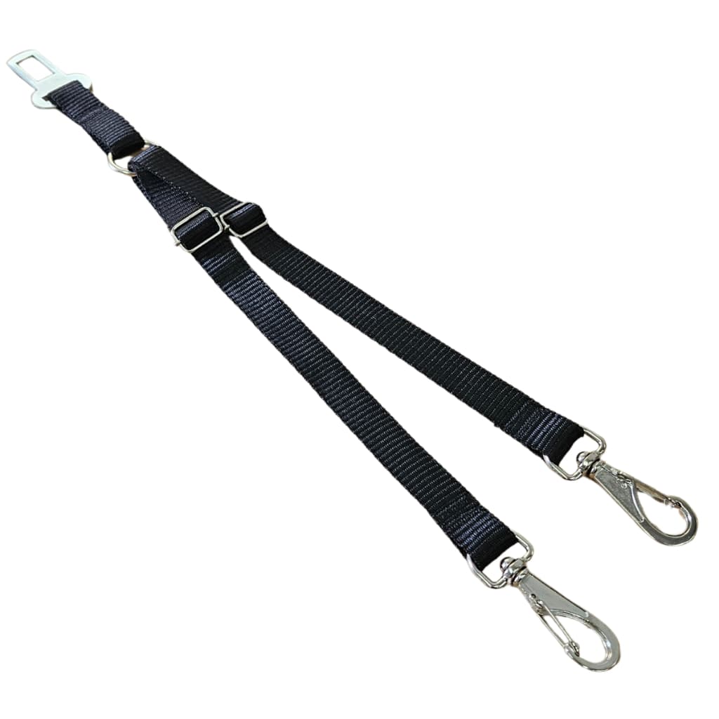 Cinto Segurança  Para 2 Cachorros Gatos Pet Universal Seguro Confortável Ajustável Proteção Viagem