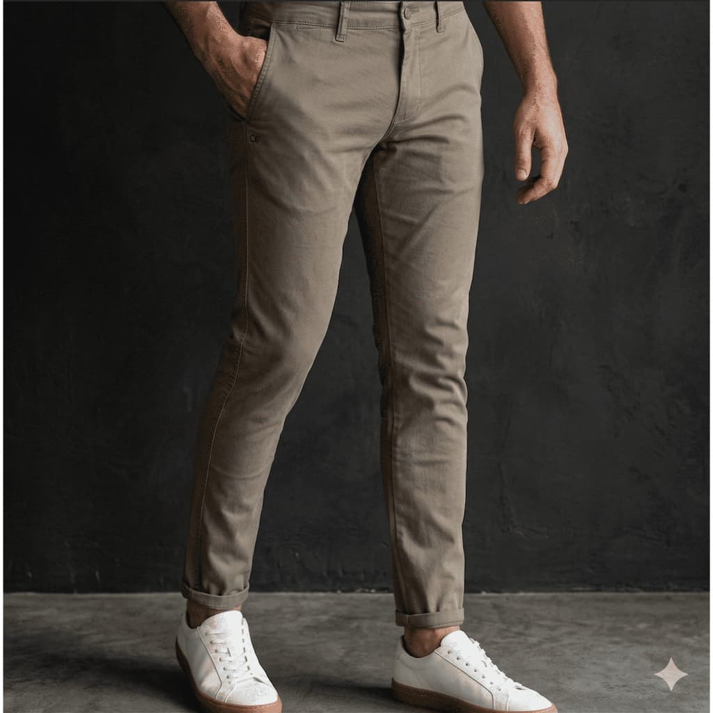 Calça Slim Ogochi Sarja Original  Elegante Esporte Fino Masculina