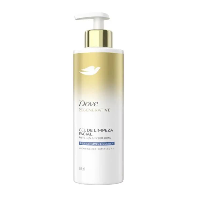 Gel de Limpeza Facial Dove Regenerative Pele Sensível e Oleosa 300ml
