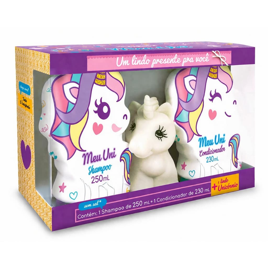 Kit Shampoo 250ml + Condicionador 230ml Kids Unicórnio Nutriex