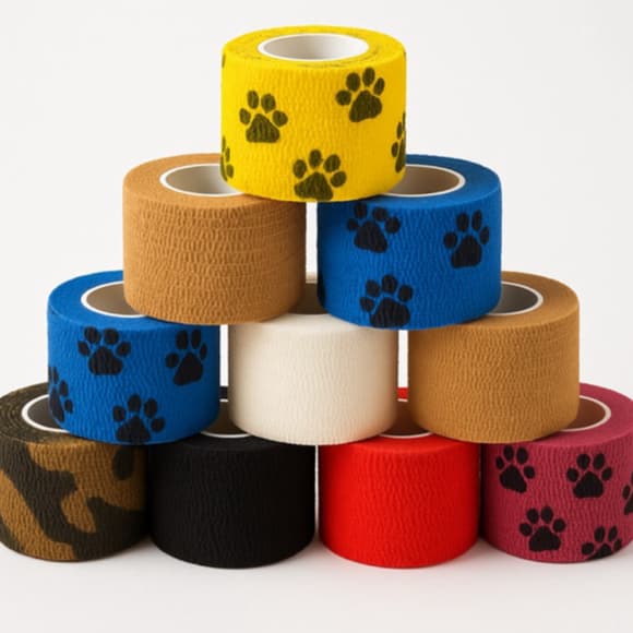 Bandagem Elástica autoadesiva Atadura Tattoo Tatuagem Pets Fita Podologia 5cm x 4,5m