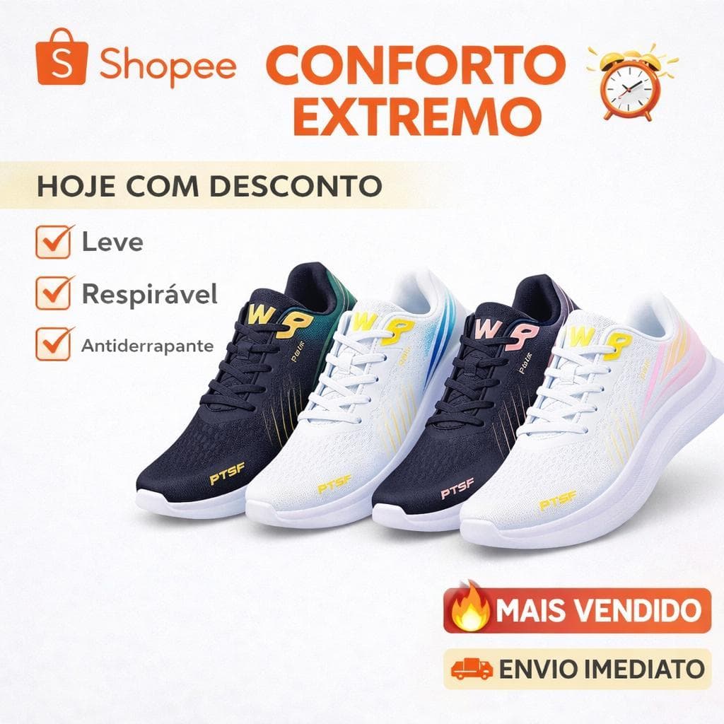 WW Sport Tênis Academia Macio e Confortável 2026