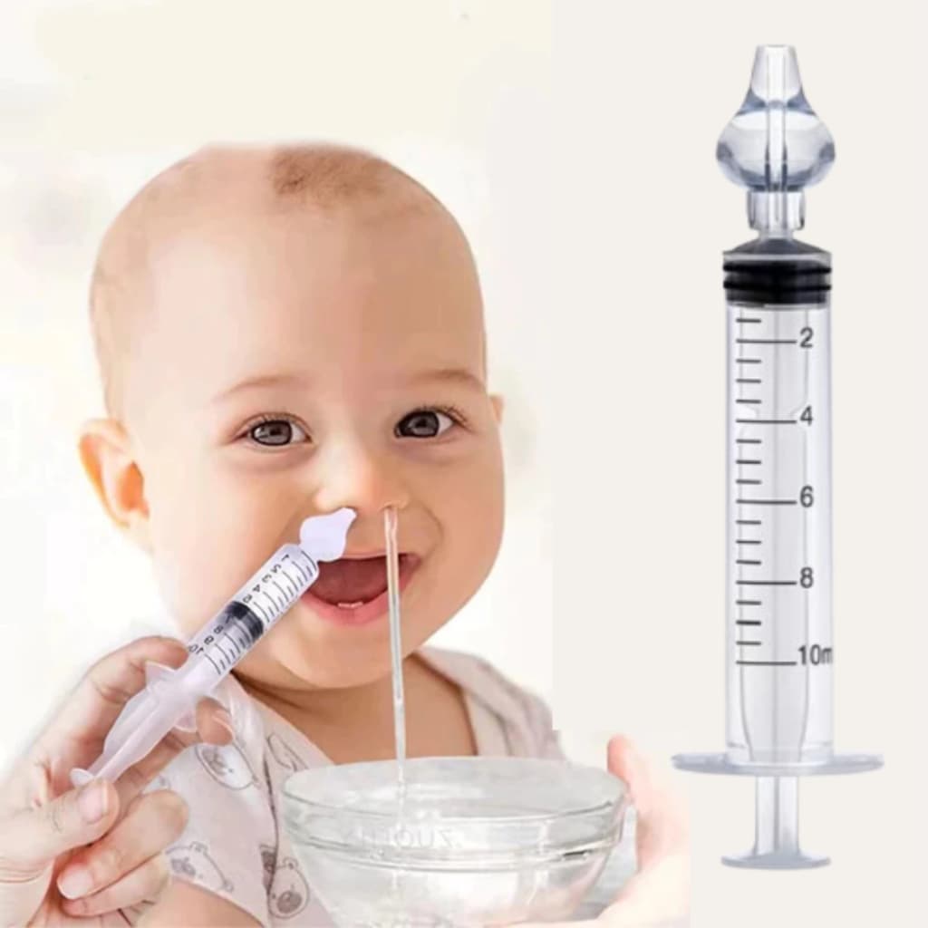 Lavador Nasal Infantil Seringa Limpeza Bico Silicone Bebê Limpa Nariz Crianca Infantil