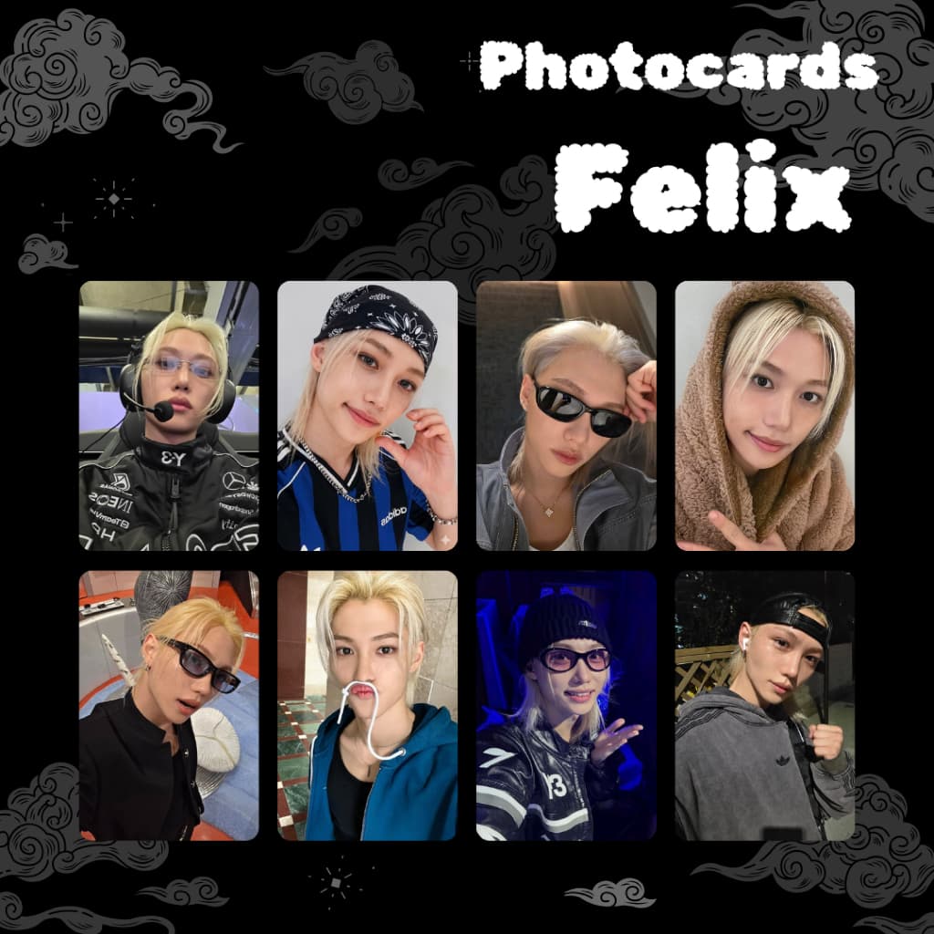 Felix Selca Photocards Fanmade Kpop Stray Kids