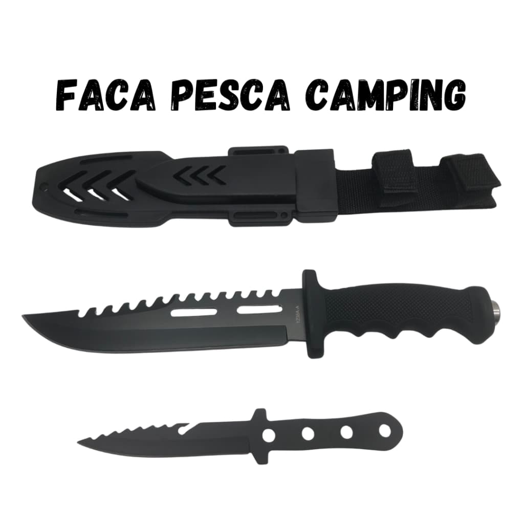 Faca Camping, Caça, Peca Sobrevivência Lâmina Serrilhado 1266