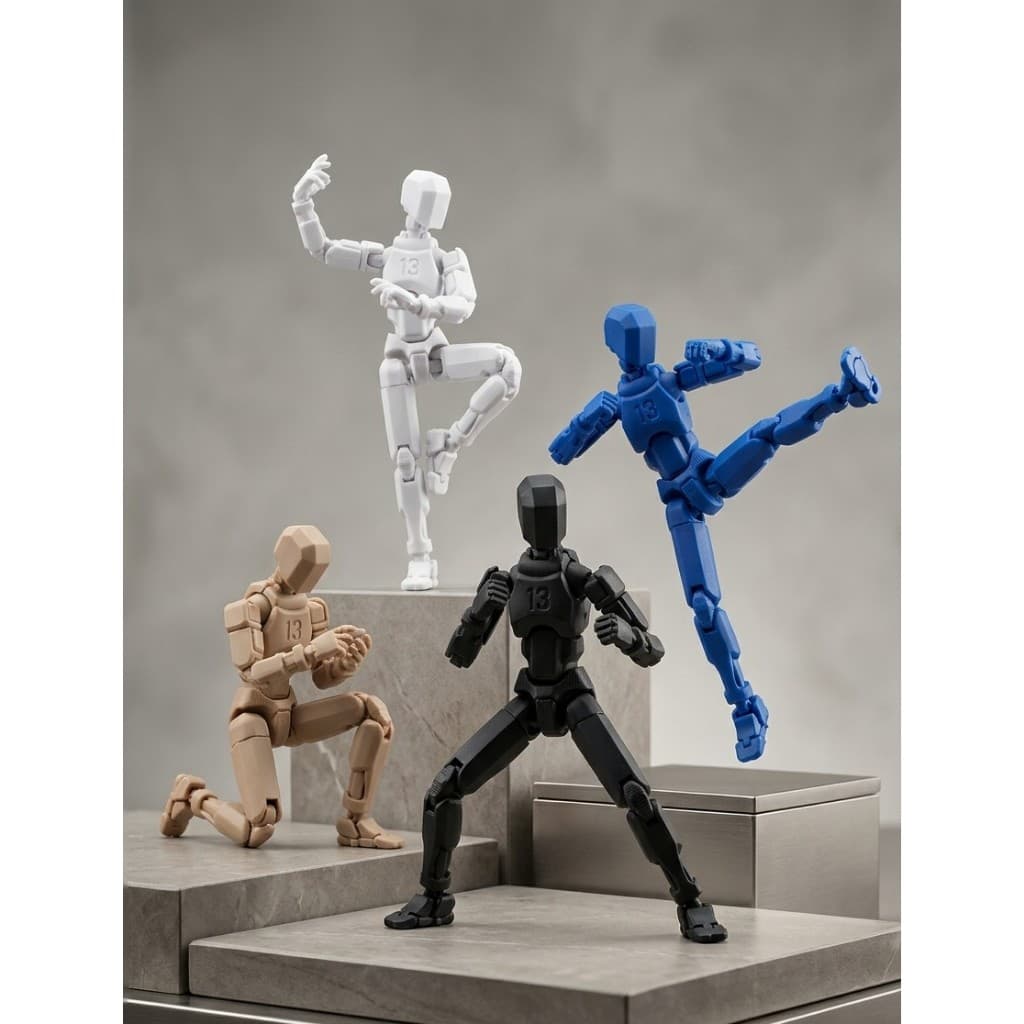 Boneco Dummy 13 - Boneco Articulado Action Figure Brinquedo Educativo + Manual.