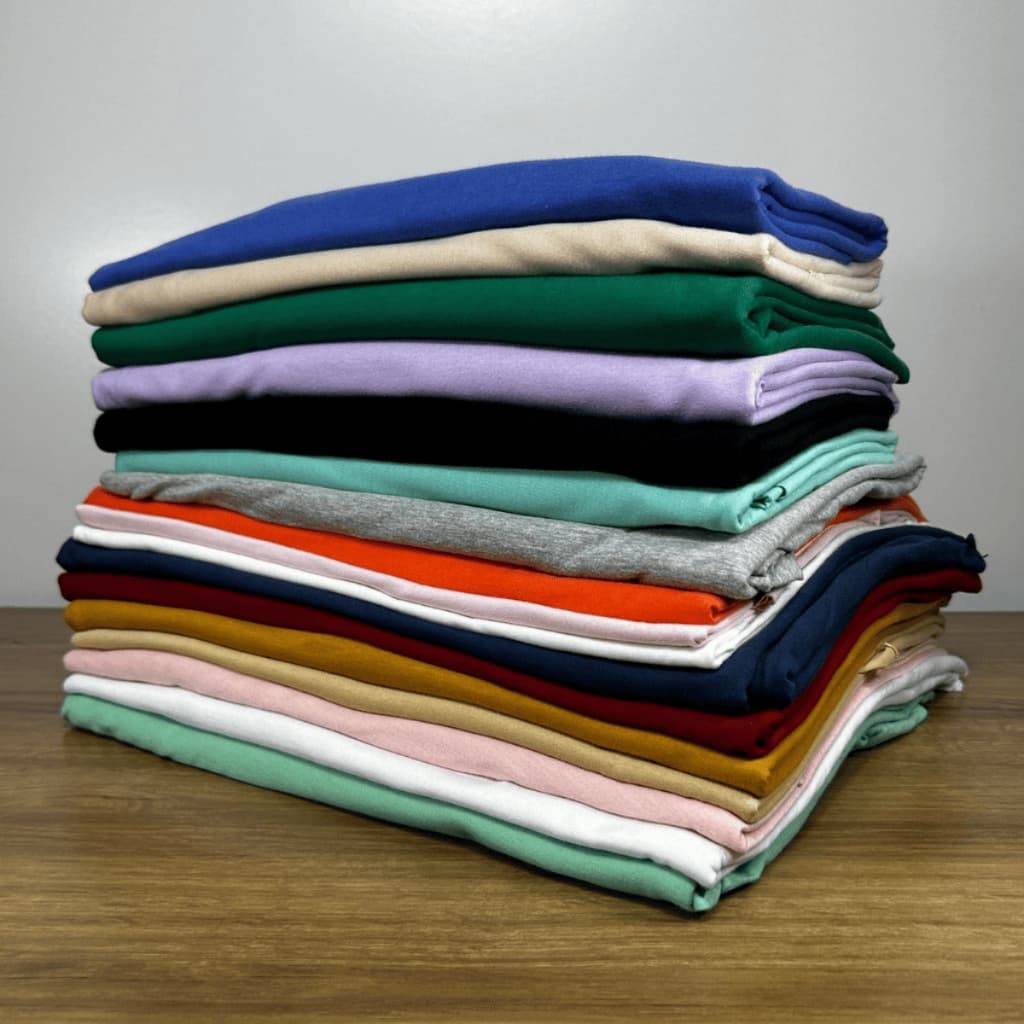 Retalho Meia Malha G Colorida Lisa Camisetas, blusas 1kg rendimento 3,5m