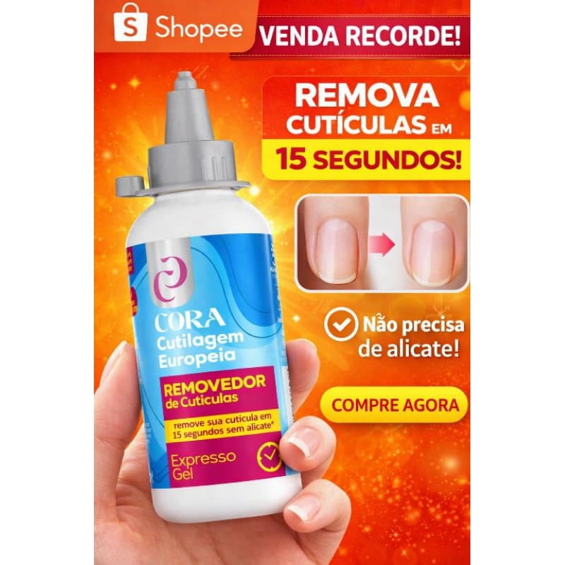 Kinq Gel removedor de cutículas em 15 segundos 100ml - Cora
