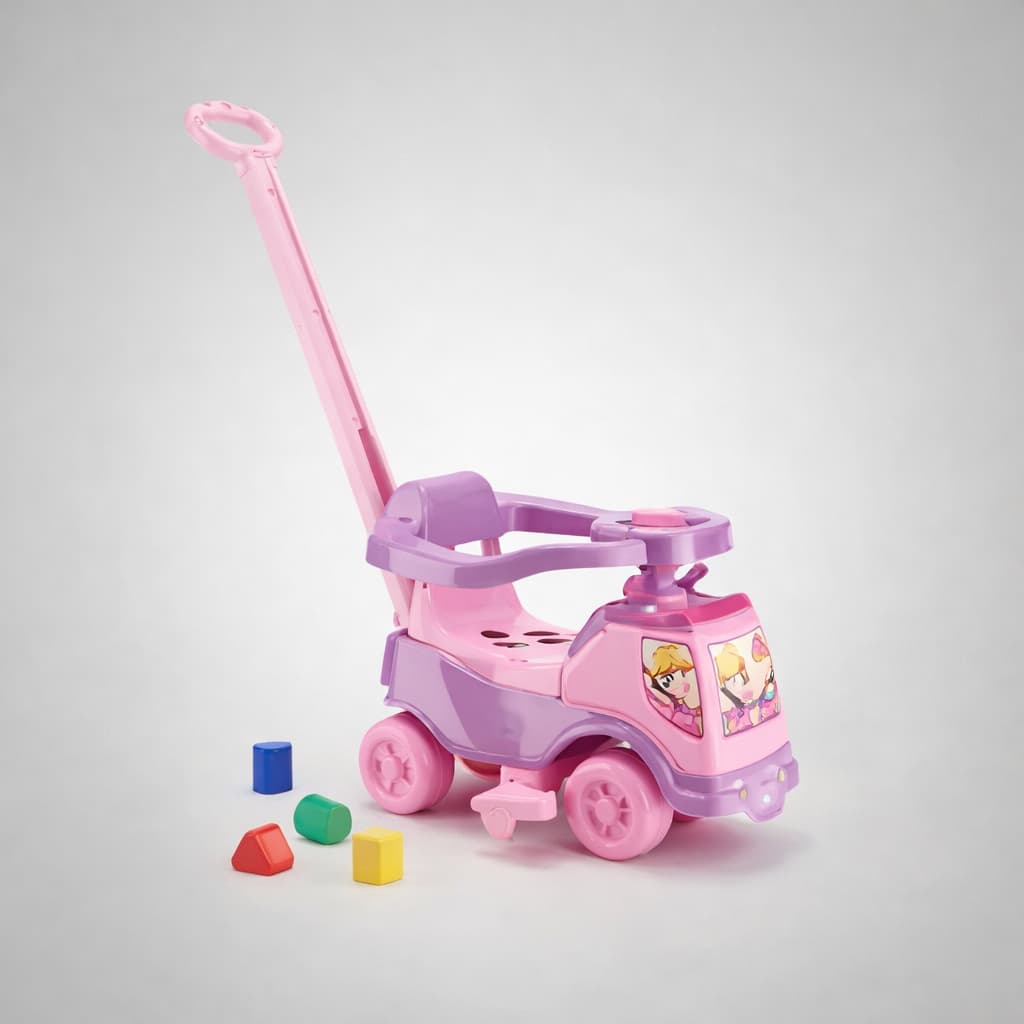 Carrinho de Passeio Totoka Plus Eletrônica Lilás - Cardoso Toys