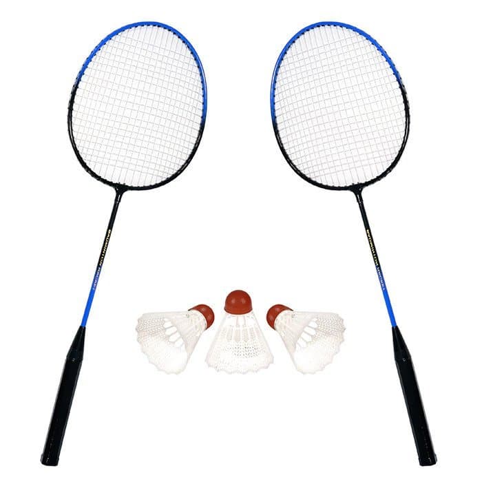 Kit Badminton Completo com 2 Raquetes e 3 Petecas – Diversão Garantida