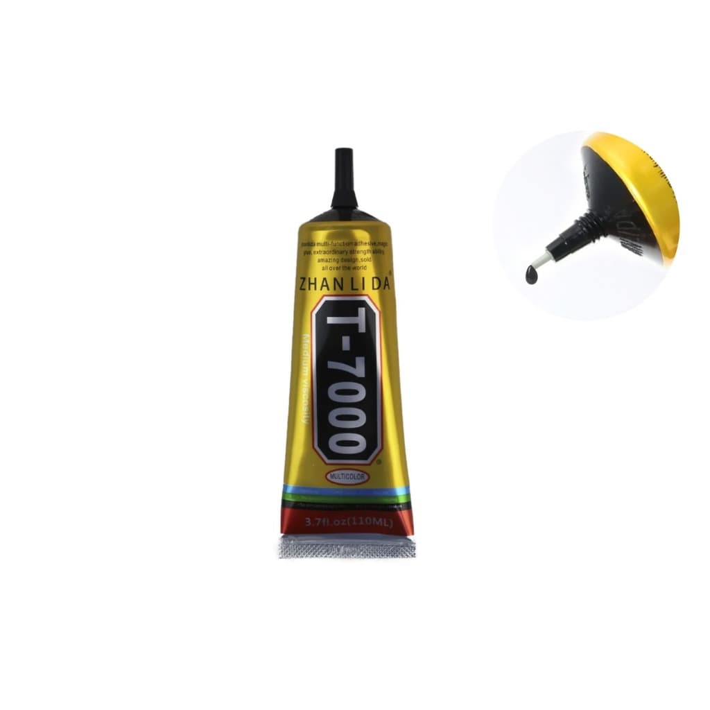 Cola Adesiva Preta T-7000 110ml Multiuso Fixa Tela Celular