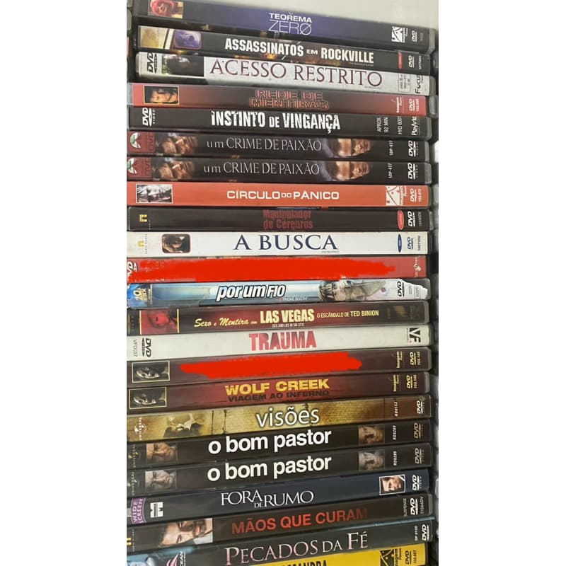 Bazar de filmes DVD’s de suspense/terror 1