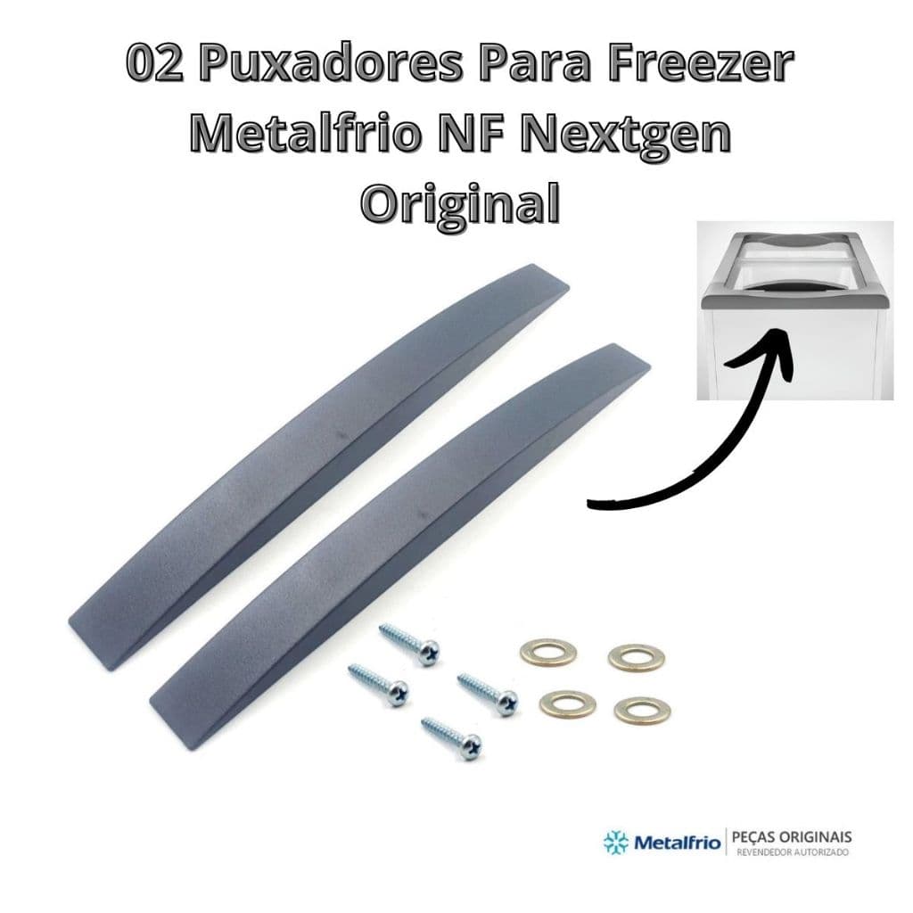 02 Puxadores Para Freezer Metalfrio NF Nextgen Original