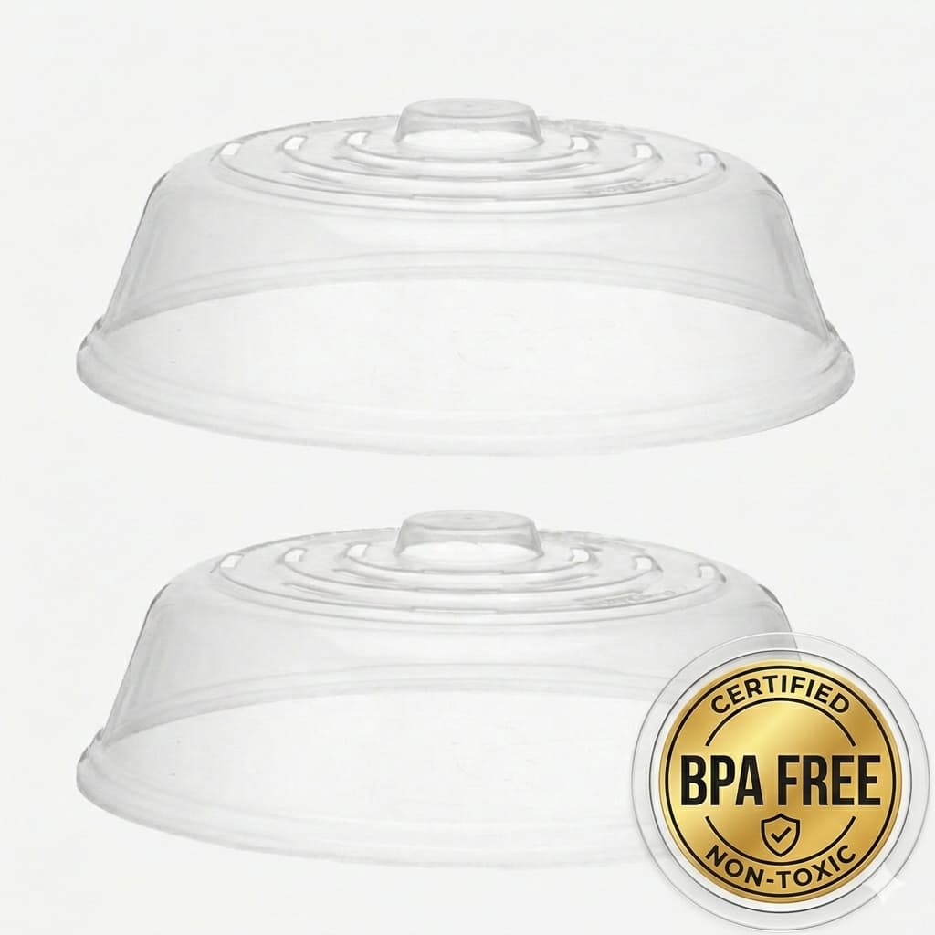 Tampa Micro-ondas Prato Alto Protetora BPA Free Anti Respingo e Sujeira