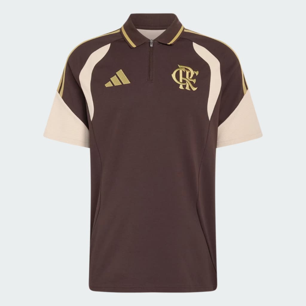 Camisa Polo Flamengo Masculina Treino Atleta Adidas 2026