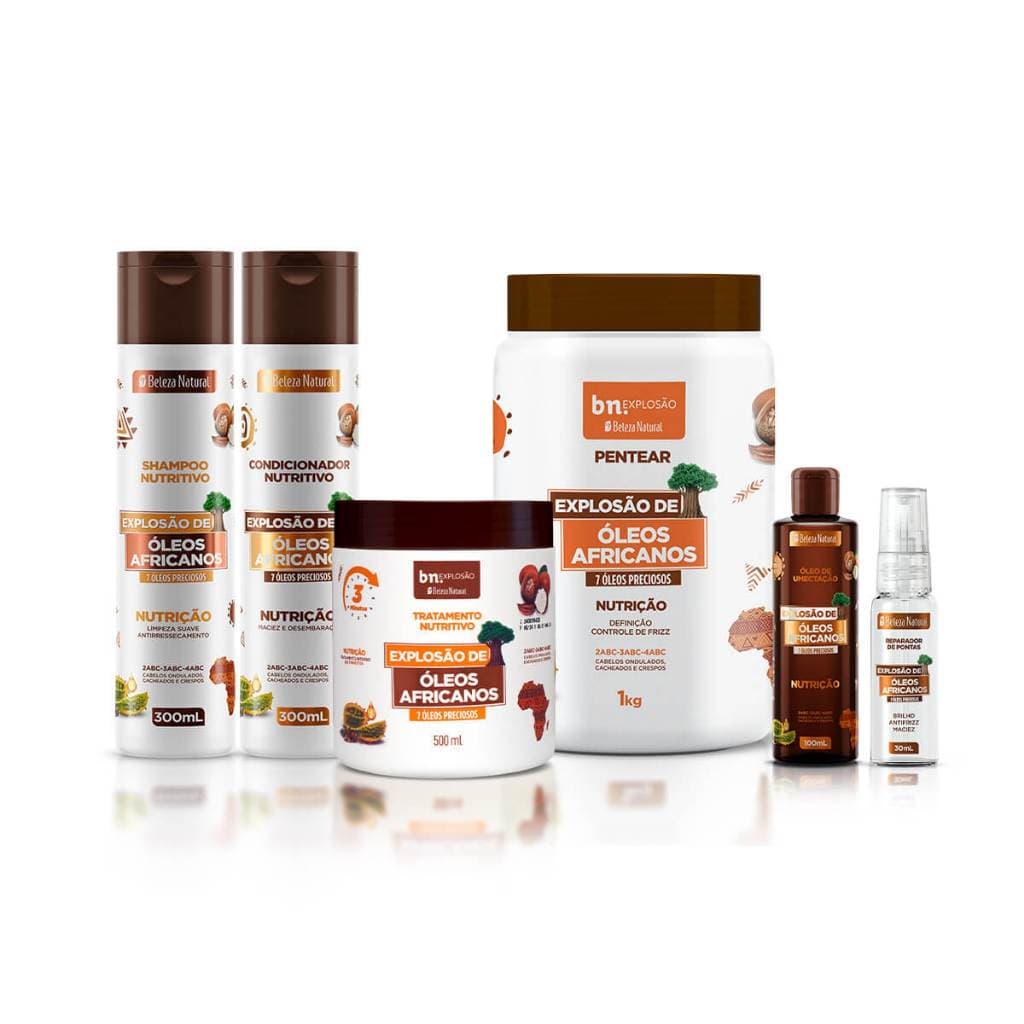 Kit Óleos Africanos + Reparador de Pontas bn.Cachos