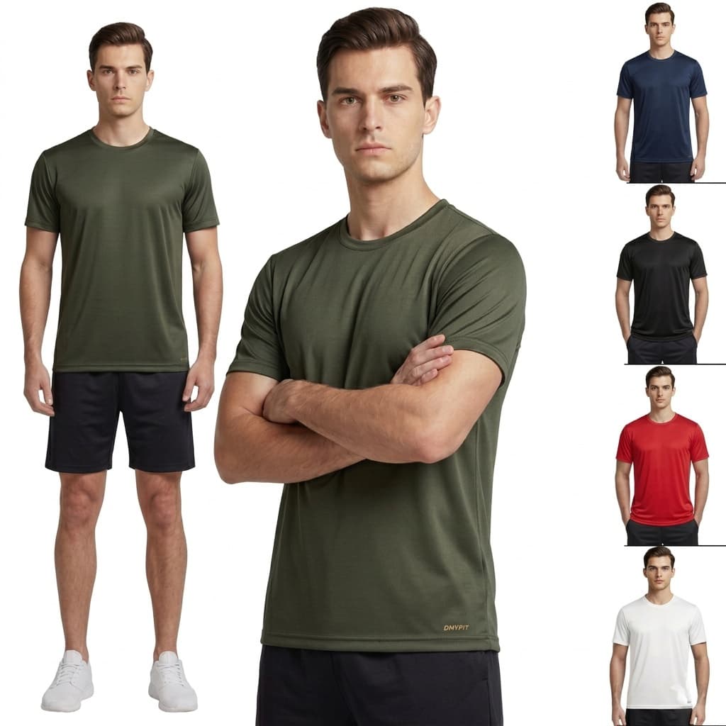 Camiseta Dry Fit Leve Masculina Microfuros Anti Suor Esportiva
