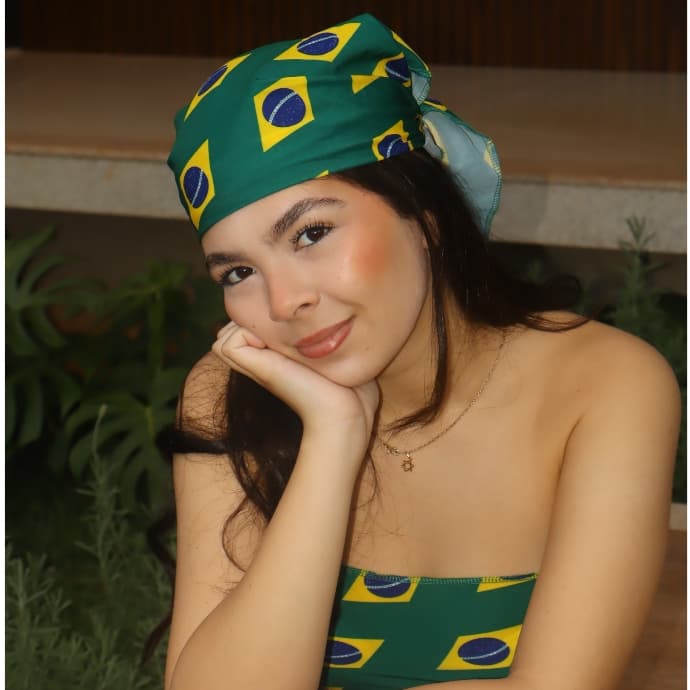 Brasil Bandana Brasil Estampada 90x45cm