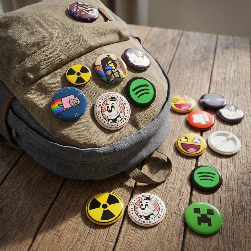 Kit Botton Personalizado 4,5cm com Alfinete – Com Foto, Anime, Banda, Frases – Lembrancinhas