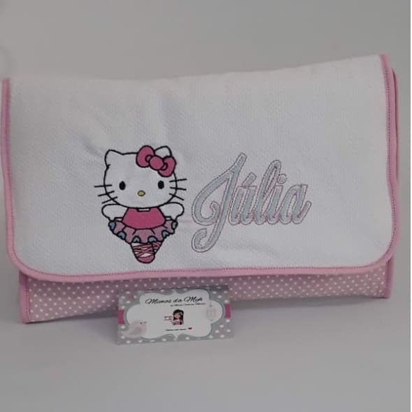 kit Trocador portátil personalizado+Nécessaire do bebê personalizada