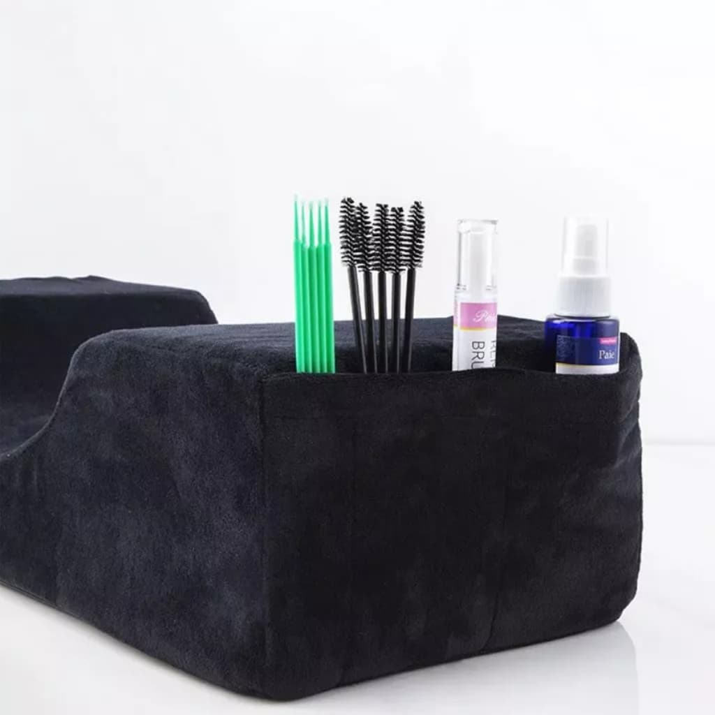 Almofada de Apoio para Pescoço Lash Macia Design Ergonômico e Lavável Veludo