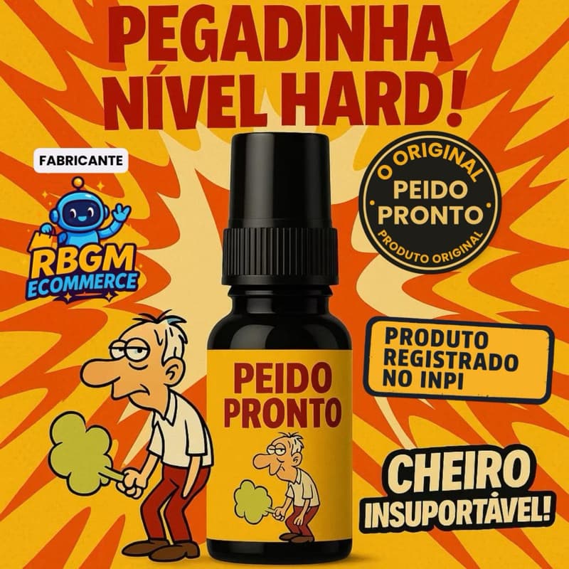 Peido Pronto Spray Peido artificial Realista Pegadinha Engraçada Zoação Peido Líquido