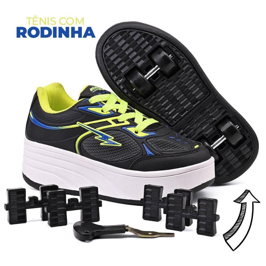 Tênis Infantil de Rodinha Menino e Menina  Calce Fácil Masculino e Feminino Confortável do 28 ao 37