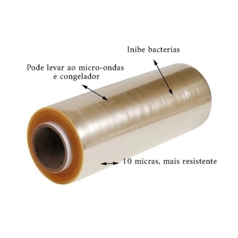 Rolo Bobina Plastico De Filme Pvc 40cm X 1000 Metros