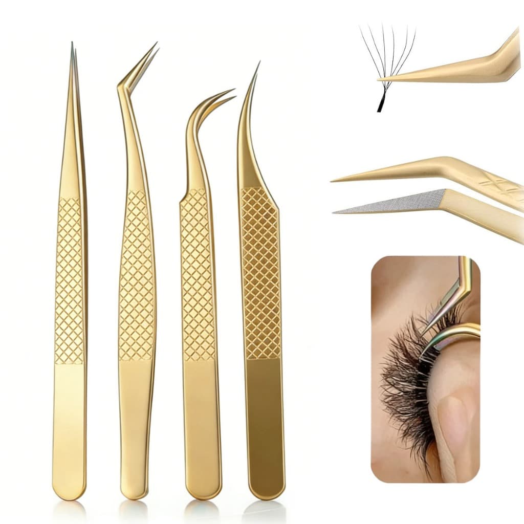 Pinça Para Cílios De Alta Qualidade, Ferramenta De Precisão Para Aplicação De Extensões De Cílios