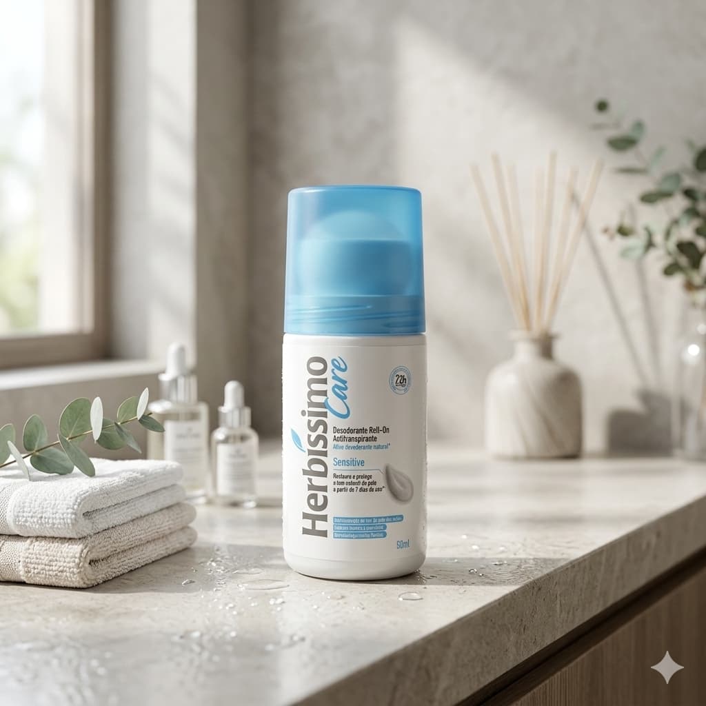 Desodorante Roll-On Antitranspirante Herbíssimo Care Sensitive 50ml