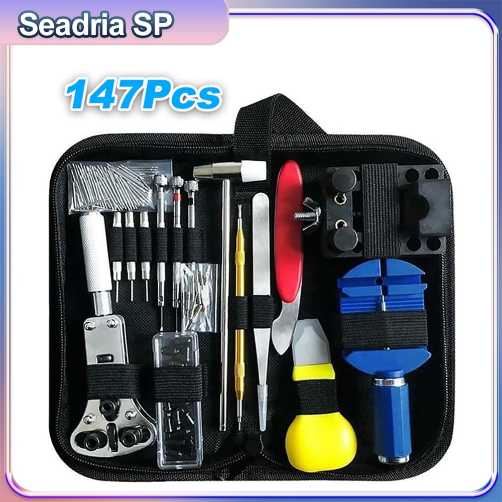 Kit 147pcs De Ferramentas Relojoeiro Conserto De Relógio Manutenção estojo de Ferramentas kit de conserto para Relógio