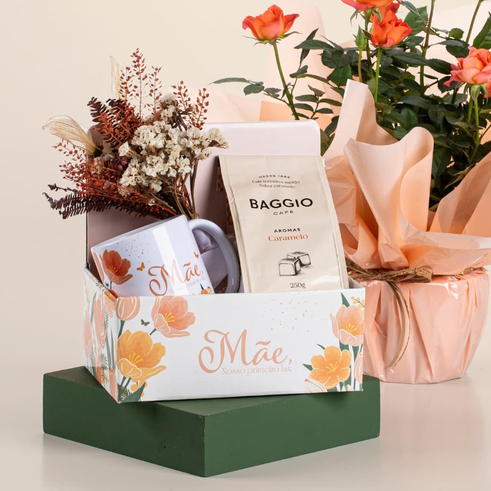 Embalagem Dia das Mães - Caixa Mini Display para Cestas e Presentes (Kit com 03~06 uni.)