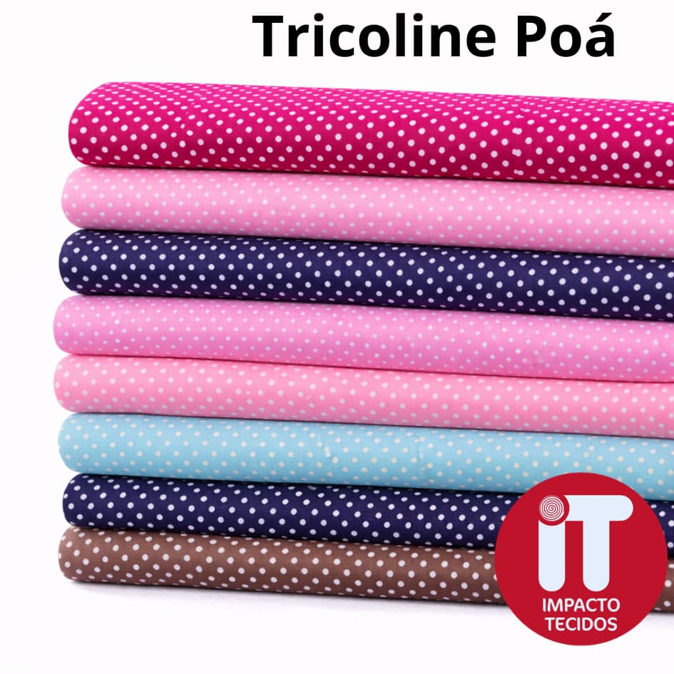 Tricoline Poá | Tecido 100% Algodão 50cm x 1,50