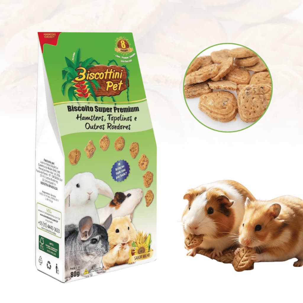 Biscoito para Roedores Biscottini 80g