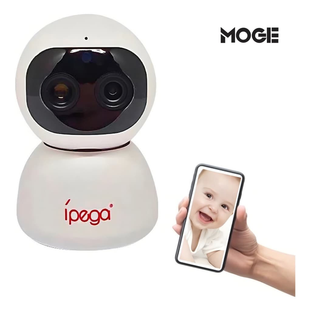 Câmera Wi-Fi Dupla Lente Full HD 1080p Ipega KP-CA178 | Visão Noturna | Monitoramento